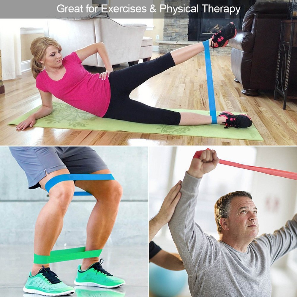 Resistance Loop Exercise Bands Set New Year Home Workout (8-Pack)