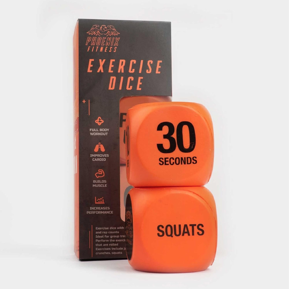 Exercise Dice - Workout Dice Game for Cardio, HIIT Training and Exercise Classes