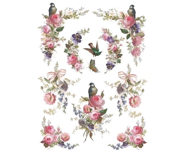 Iron Orchid Designs Transfer Madeline 12x16 Sheets