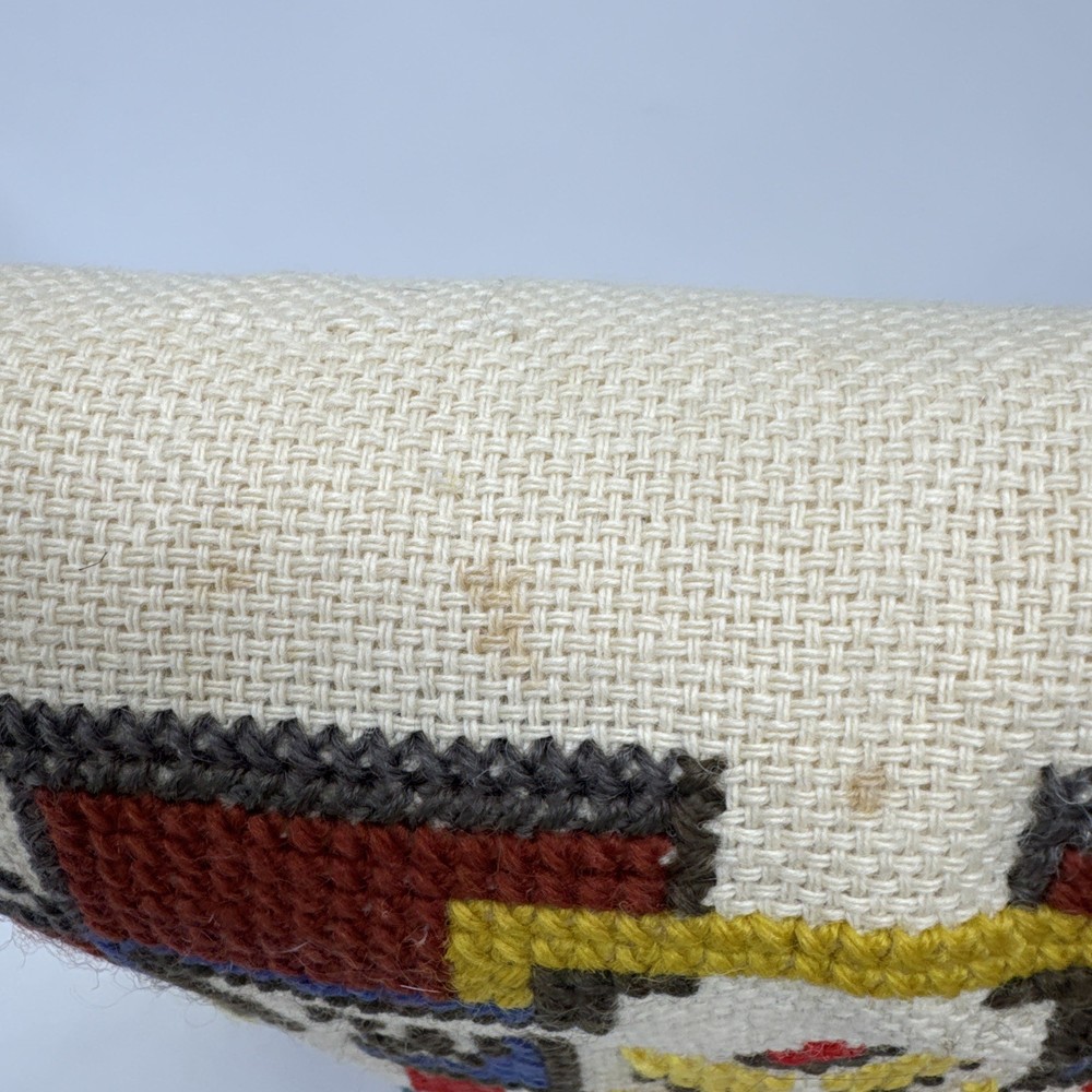 VINTAGE NEEDLEPOINT PILLOW HANDMADE