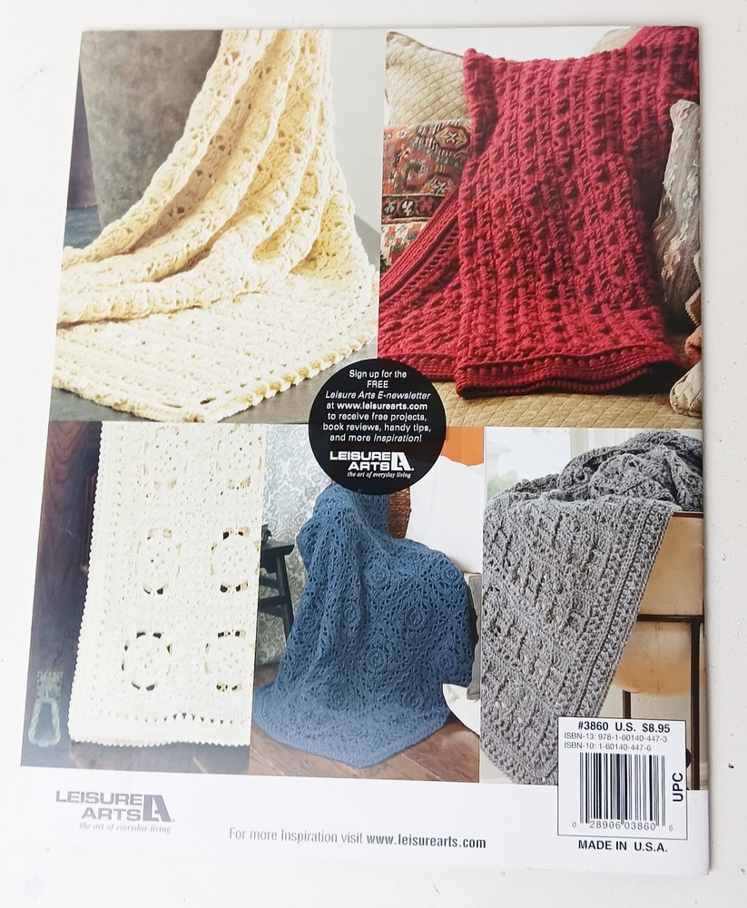 Touchable Texture Afghan Knitting Pattern Book 7 Designs Afghans to Crochet