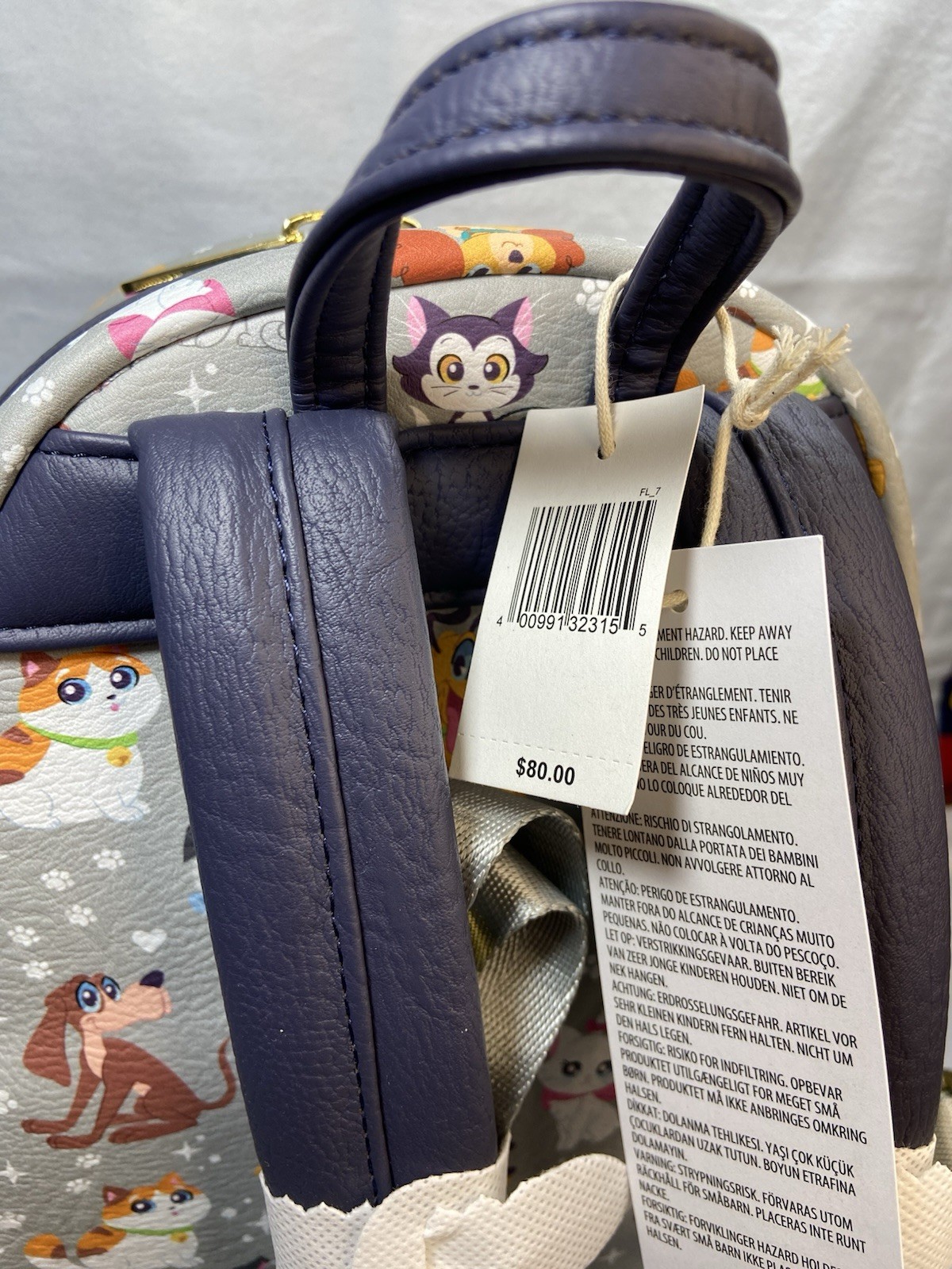 Disney Parks Loungefly 2025 @Pets” Cats, Dogs, Pluto, Marie Loungefly Backpack