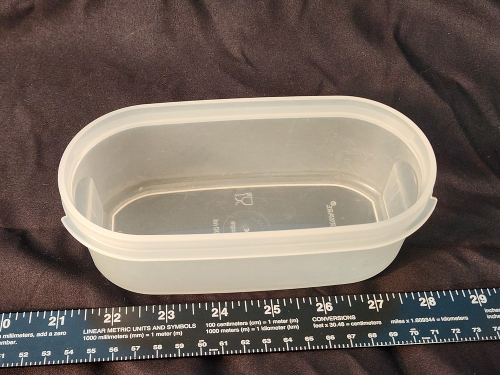Frosted Clear Modular Mates 2 Cup Container Replacement Vintage Tupperware 1611
