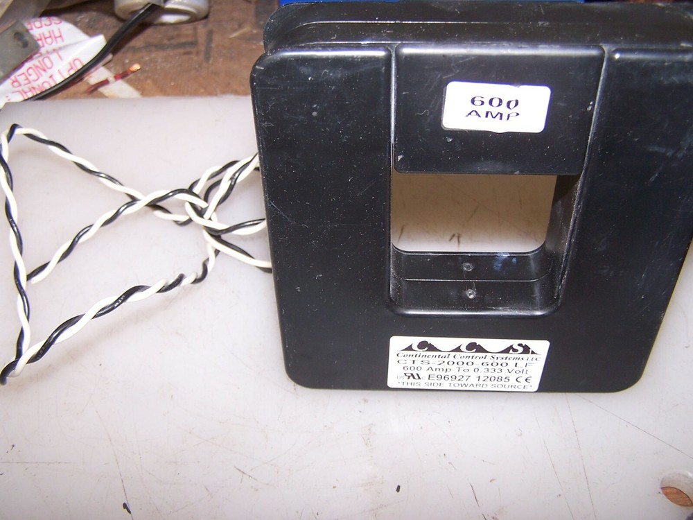 CONTINENTAL CONTROL SPLIT CURRENT TRANSFORMER 600A TO 0.333 VOLT CTS-2000-600-LF
