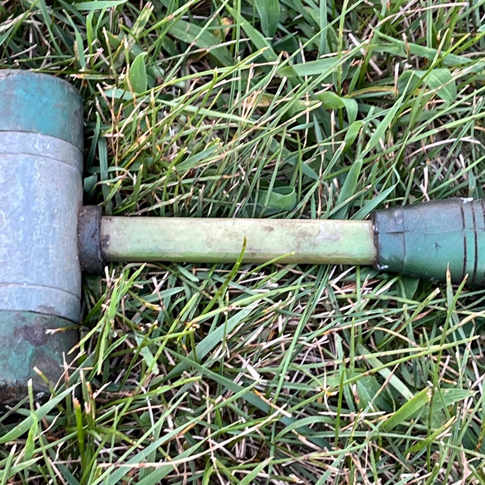 NUPLA SP205 Dead Blow Hammer Replaceable 1.5” Hard Black Plastic Tips