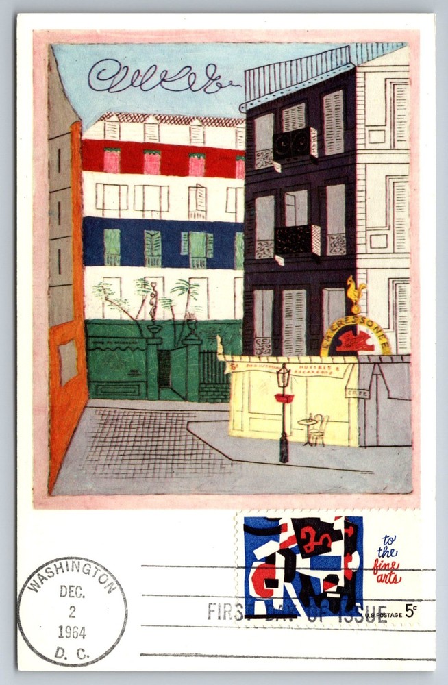 #1259 Fine Arts FDC Maxi Card Stuart Davis