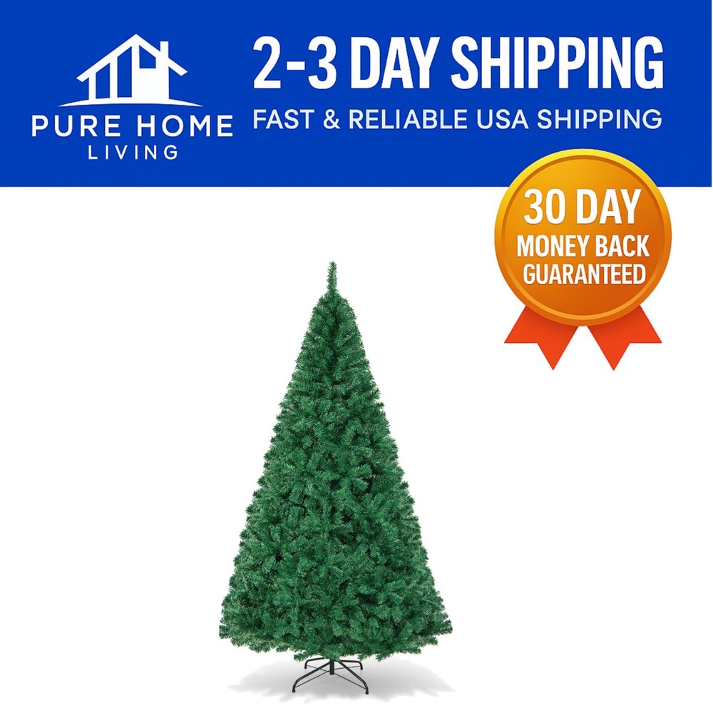 Realistic 8ft Artificial Pine Tree with Adjustable Branches for Christmas Cheer