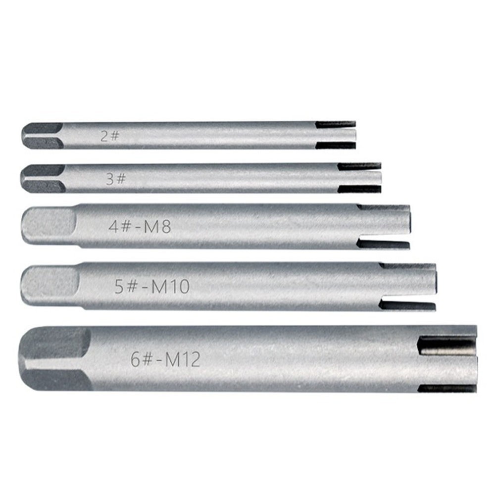 Reliable 5Pcs M5M12 Broken Tap Extractor Set for Efficient Screw Removal