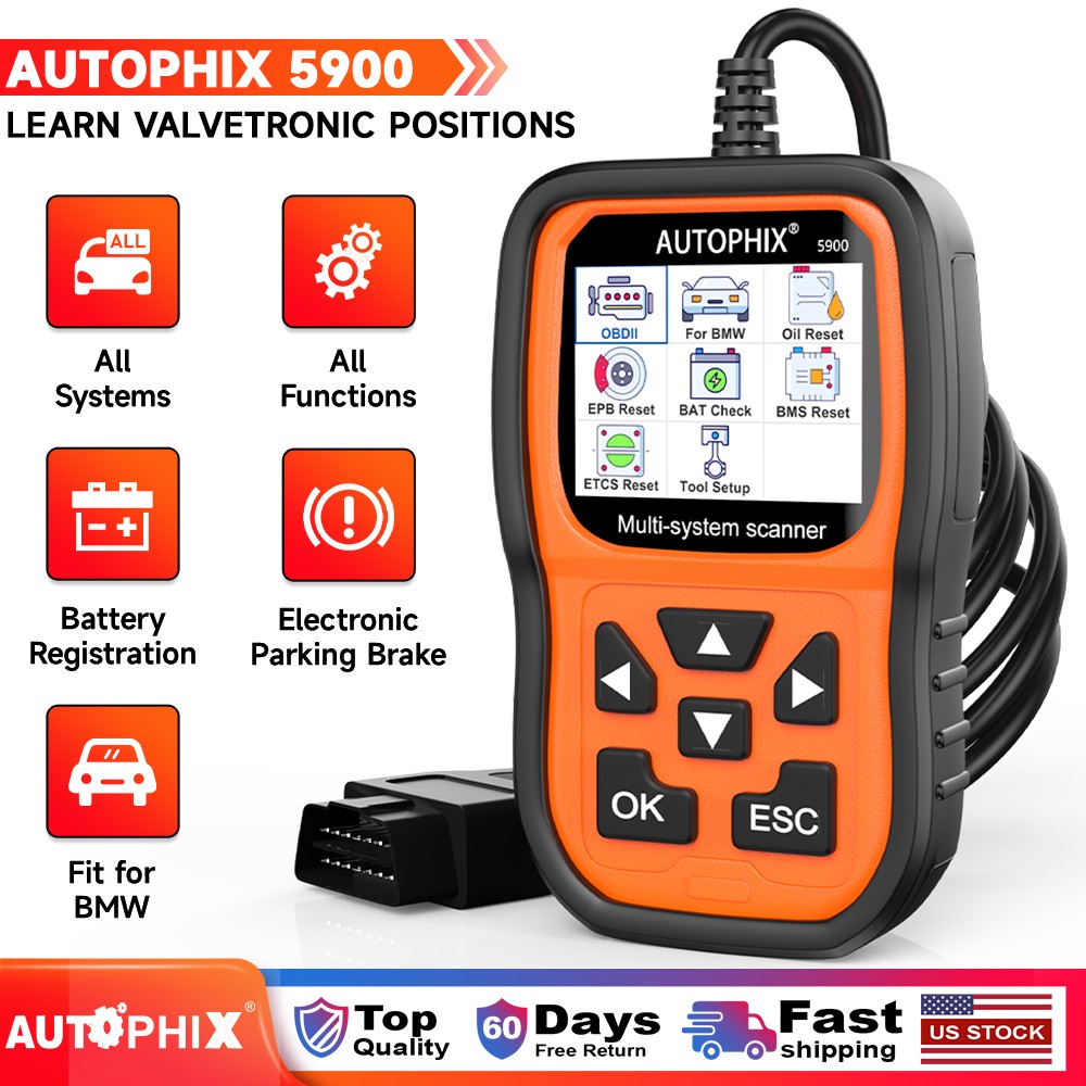 For BMW Mini OBD2 Scanner Full System Diagnostic Tool Battery Registration Reset