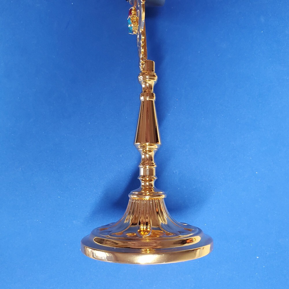 Brass Standing Reliquary Relic Holder Catholic Church Supply