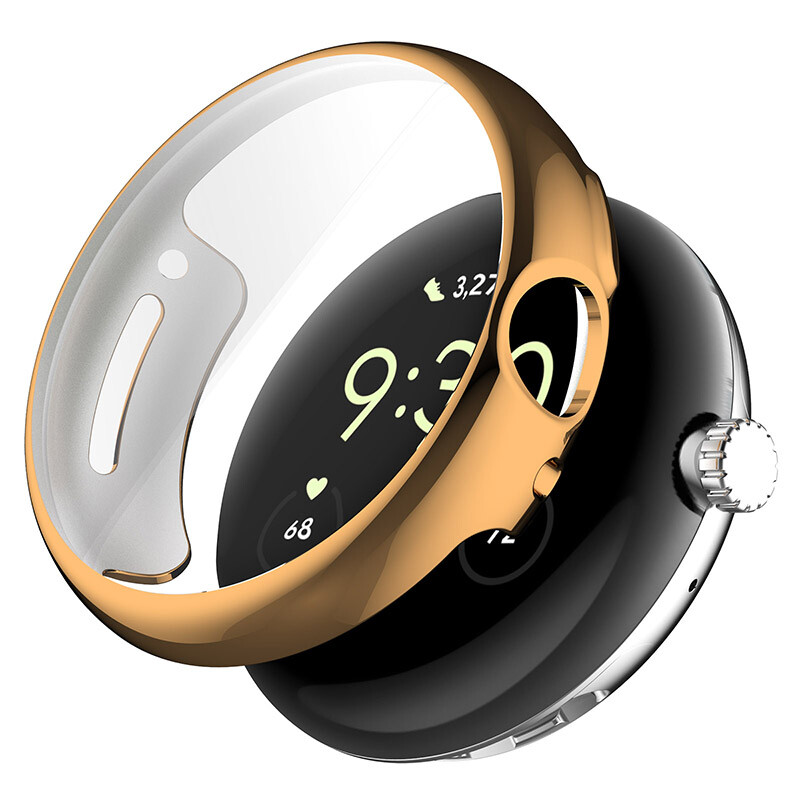 For Google Pixel Watch 2 Soft TPU Full Protection Screen Protector Case Cover
