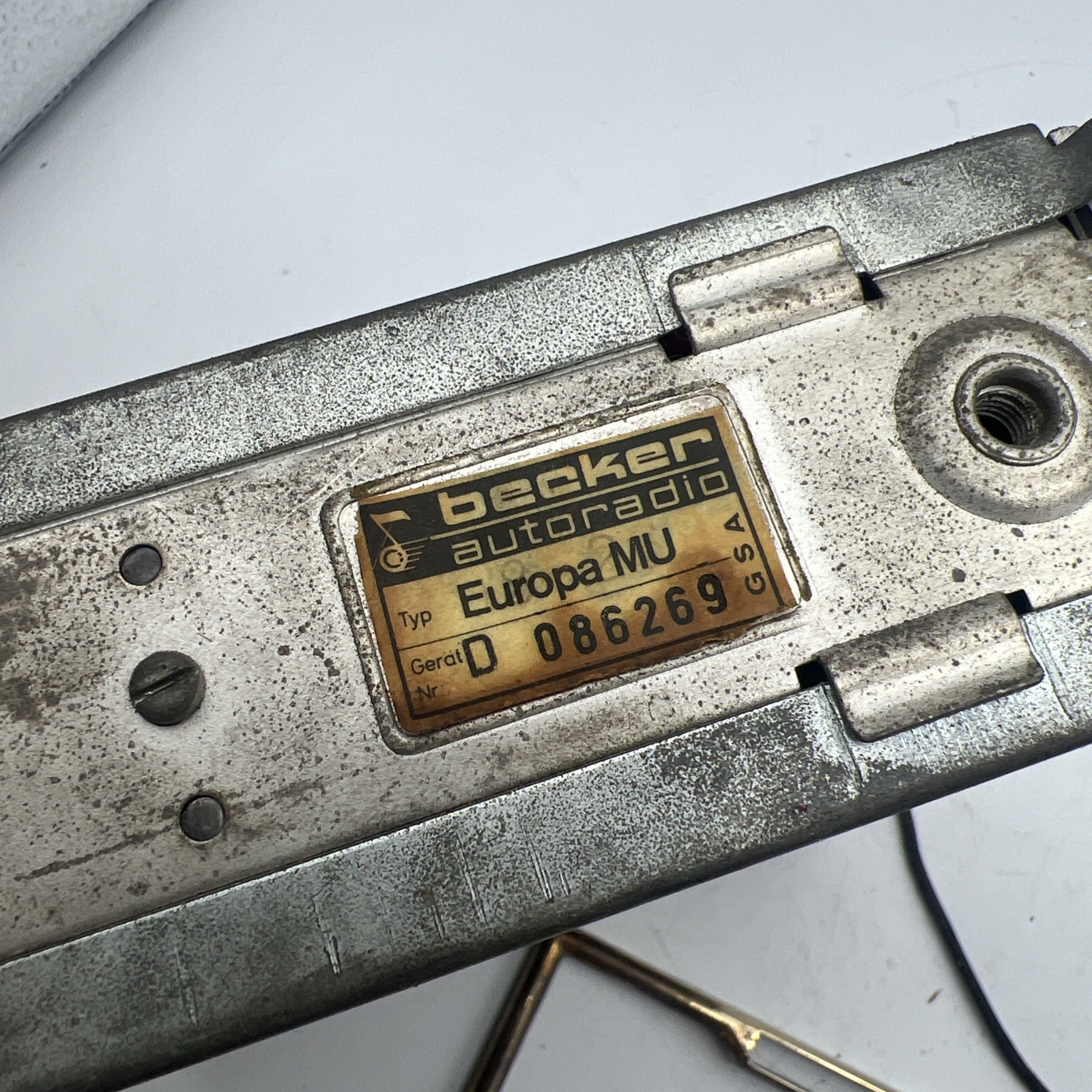 Vintage Becker Europa Stereo Radio BC FM Stereo Autoradio