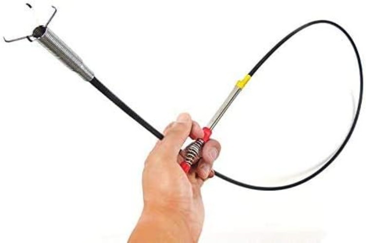 Flexible Drain Cleaner Tool with Plastic Handle for Easy Operation and Control
