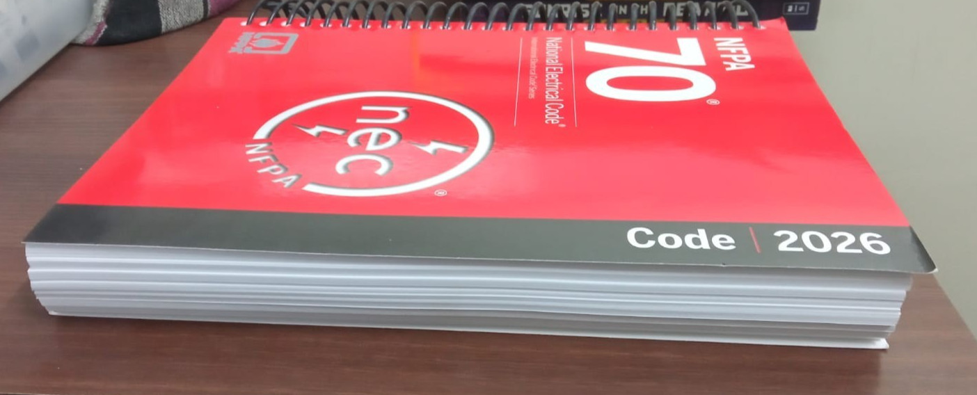 NFPA 70, National Electrical Code (NEC) 2026 spiral + index tab