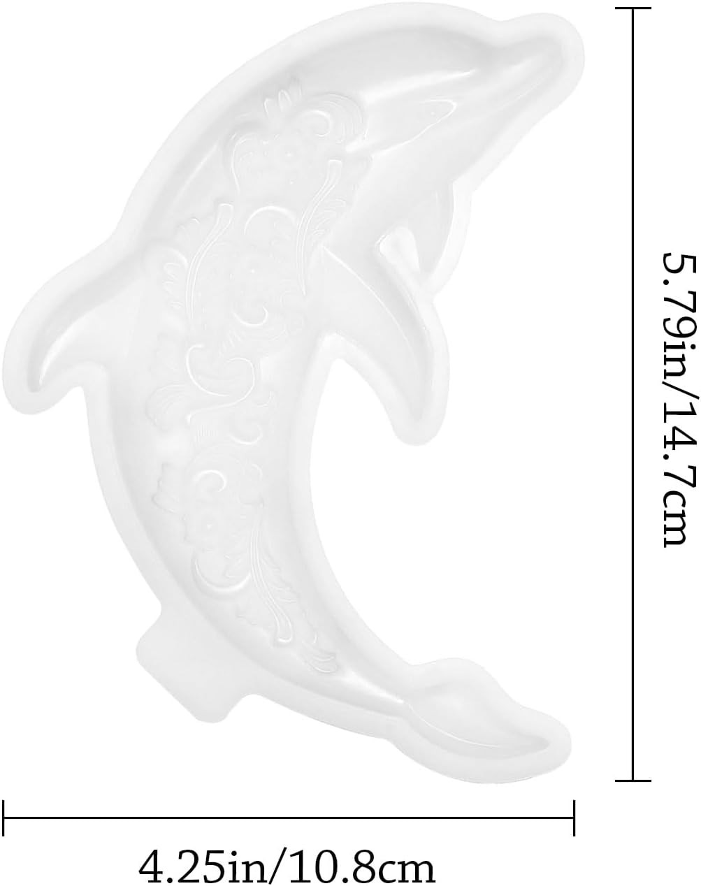 3D Crystal Ocean Animals Silicone Mold Dolphin Resin Mold for Epoxy/Uv Resin Cas