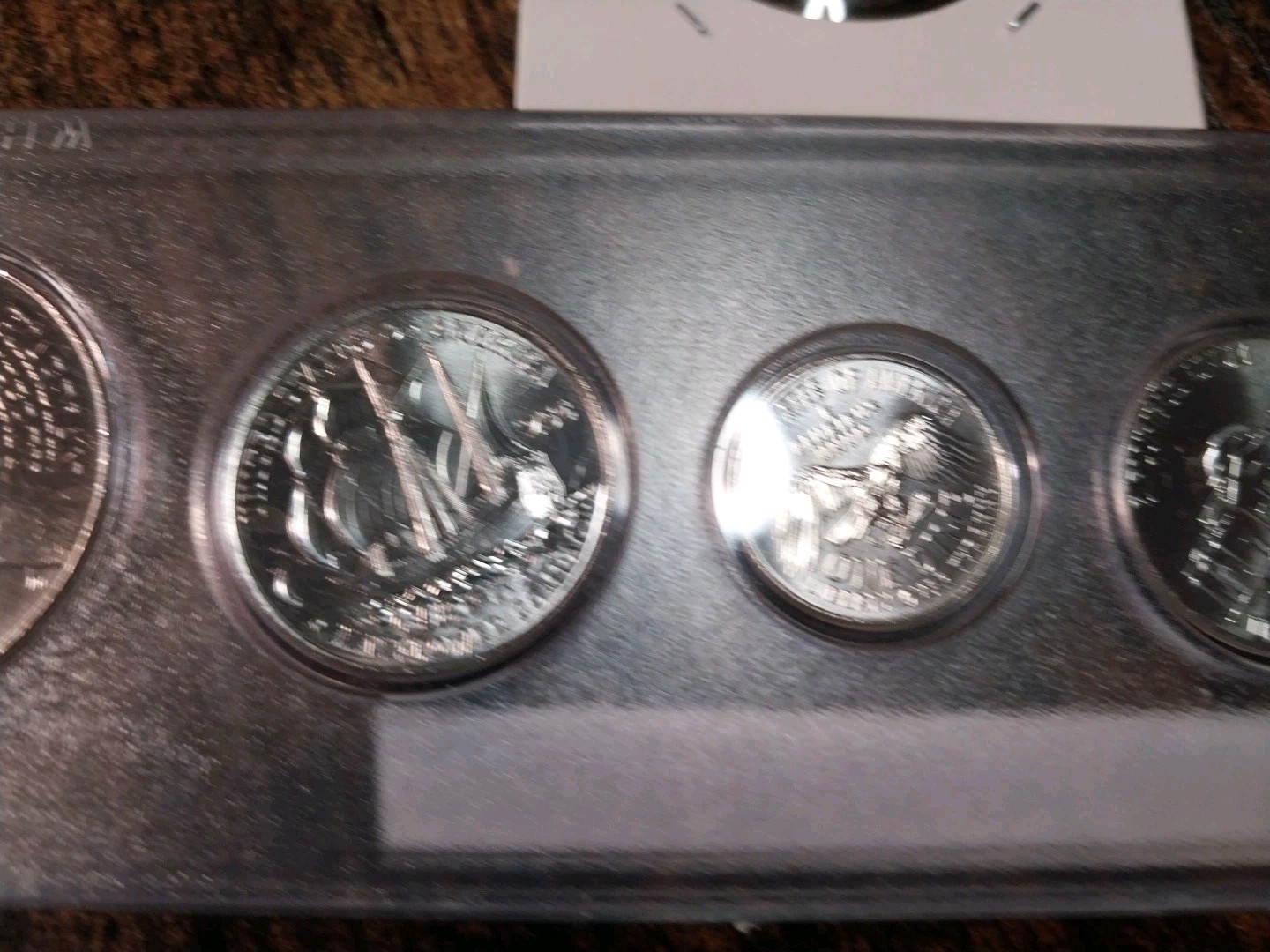 6 COIN SET W/DOLLAR 2026D WITH 2025 D CENT IN HOLDER W/LABELS SEMI QUINCENTENIAL