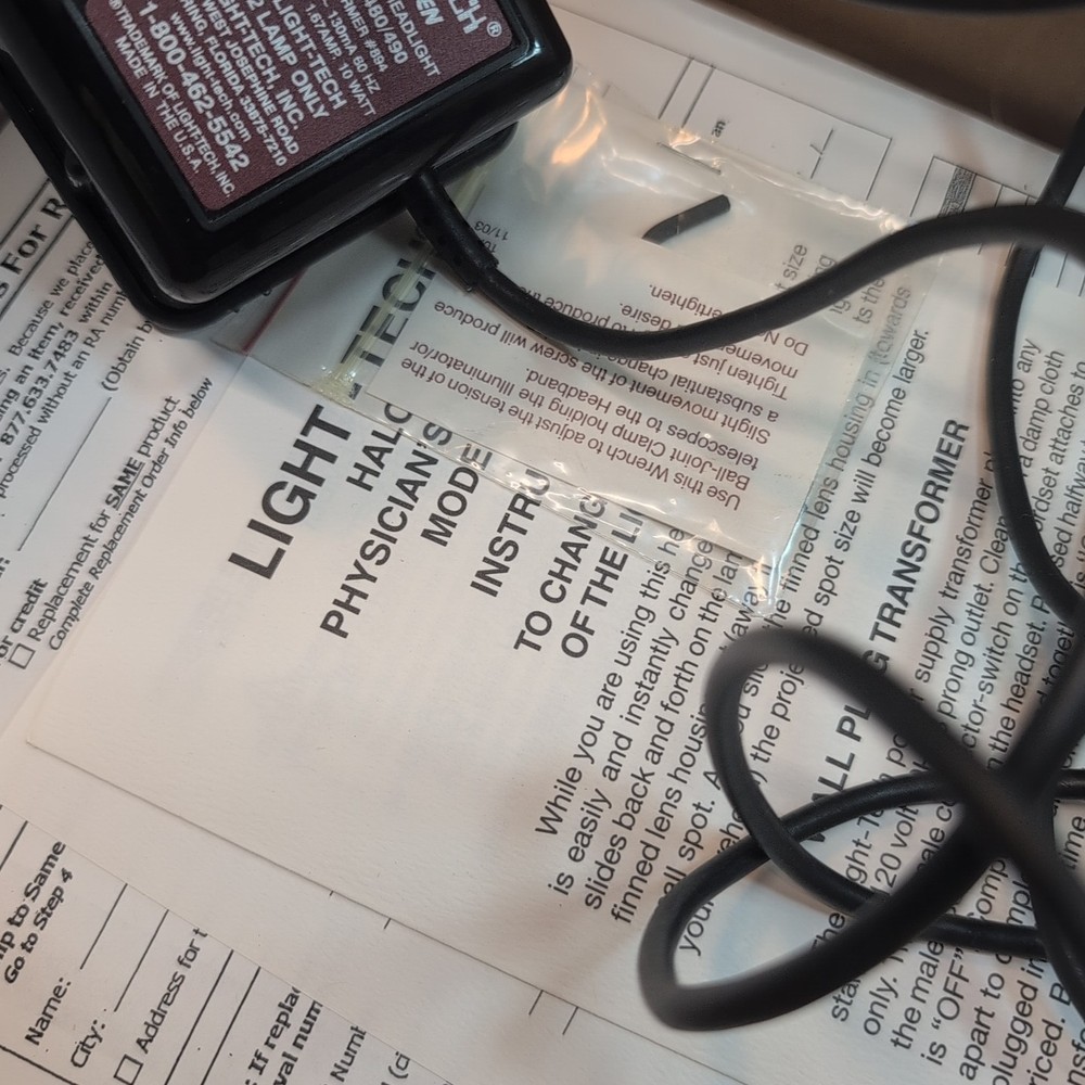 Light-Tech Halogen Physician's/Tech Focusing Headlight Model 480 - Works