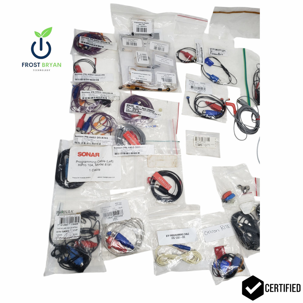 Sonar Hearing Cable/Adapter Peripherals + Misc. Auditory Accessories Lot