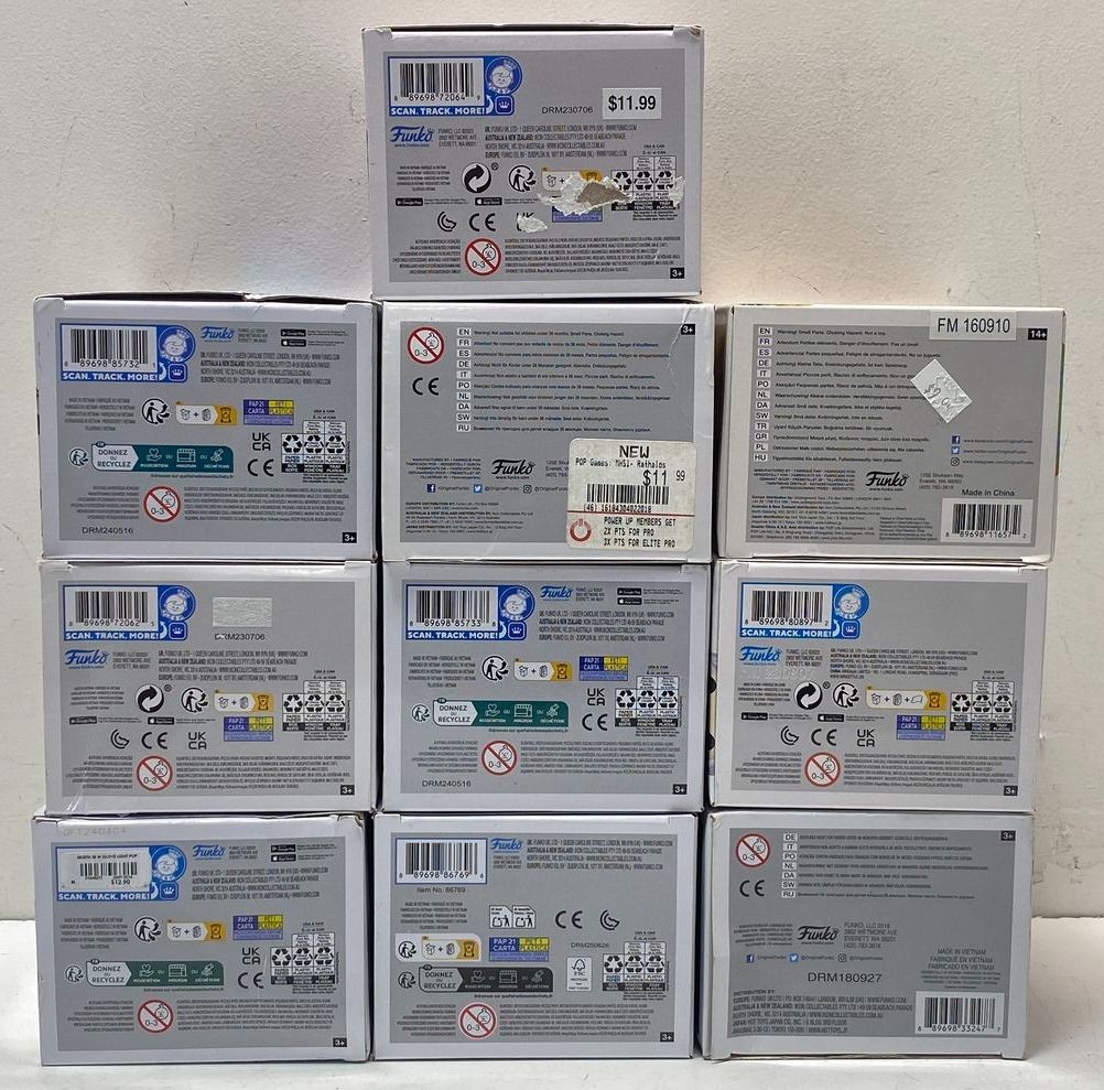 Assorted Bundle of 10 Funko Pop