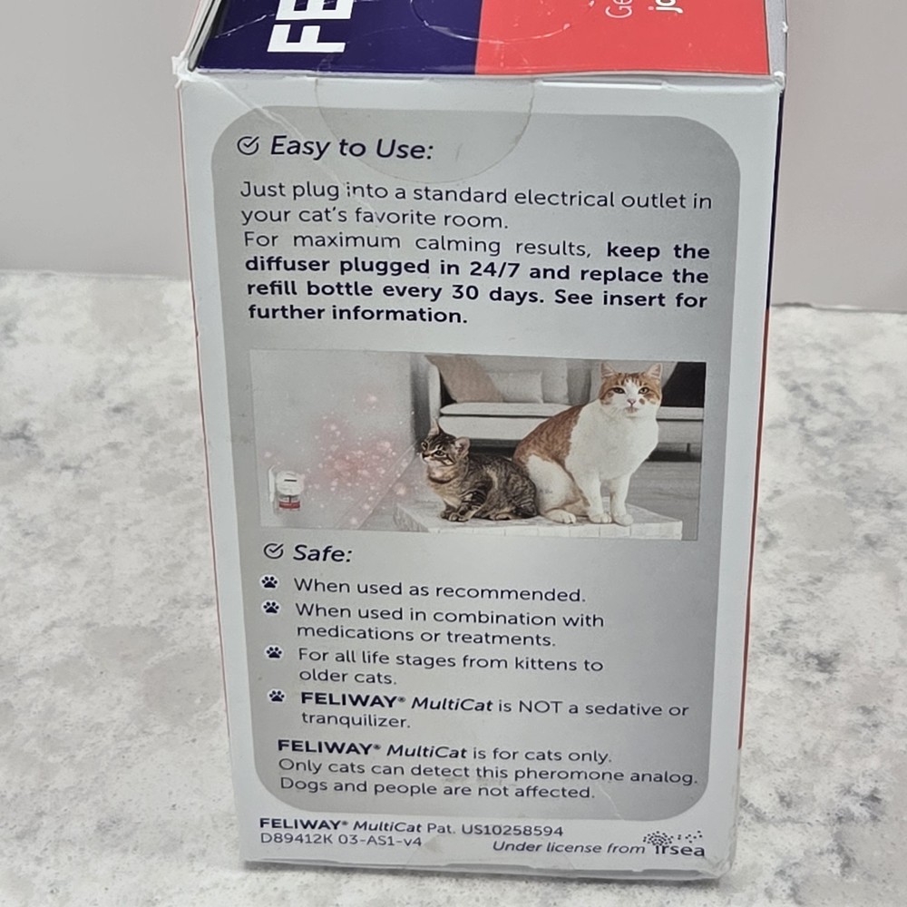 Feliway Multicat Plug In Diffuser Starter Kit Cats Calming Refill With Extras