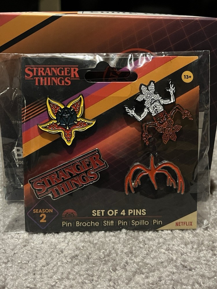 Stranger Things Backpack Bundle with Pin Set & Bonus Extras