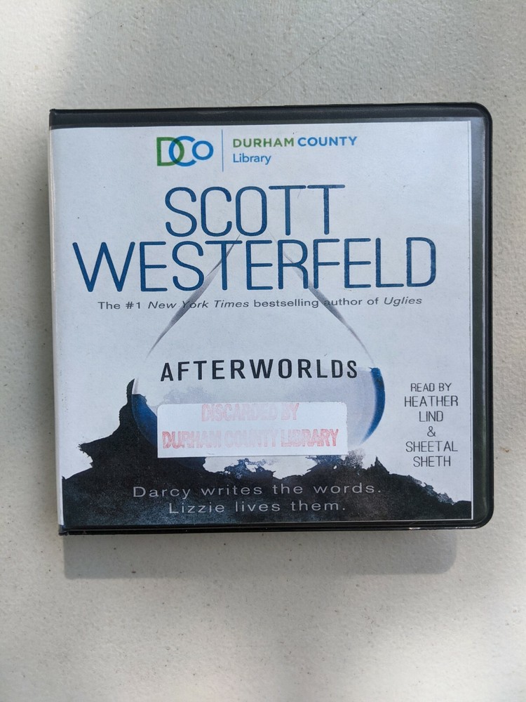 Shelf6 ~ audiobook on cds AFTERWORLDS BY SCOTT WESTERFELD