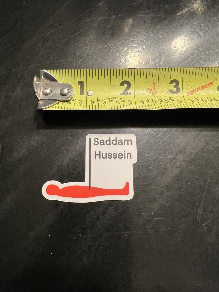 Saddam Hussein Hiding Sticker