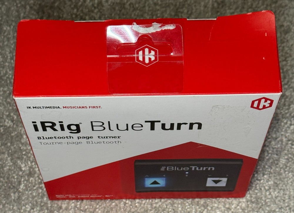 IK Multimedia iRig BlueTurn Bluetooth Page Turner For Iphone, Ipad, Mac, Android