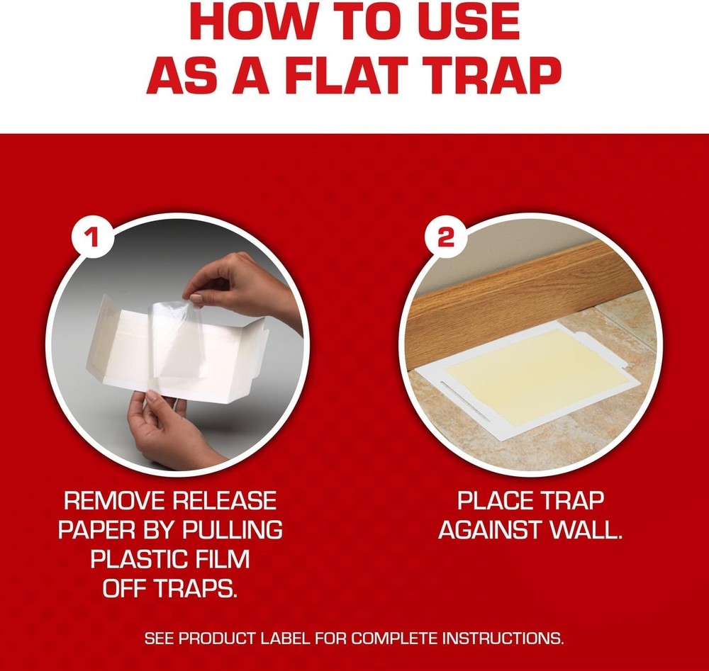 Ready-to-Use Glue Boards with Eugenol - Effective Pest Control Solution, 4 Pack