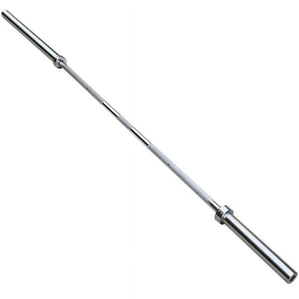 7Ft Olympic Barbell: Solid Chrome Bar for Strength Training, Weightlifting