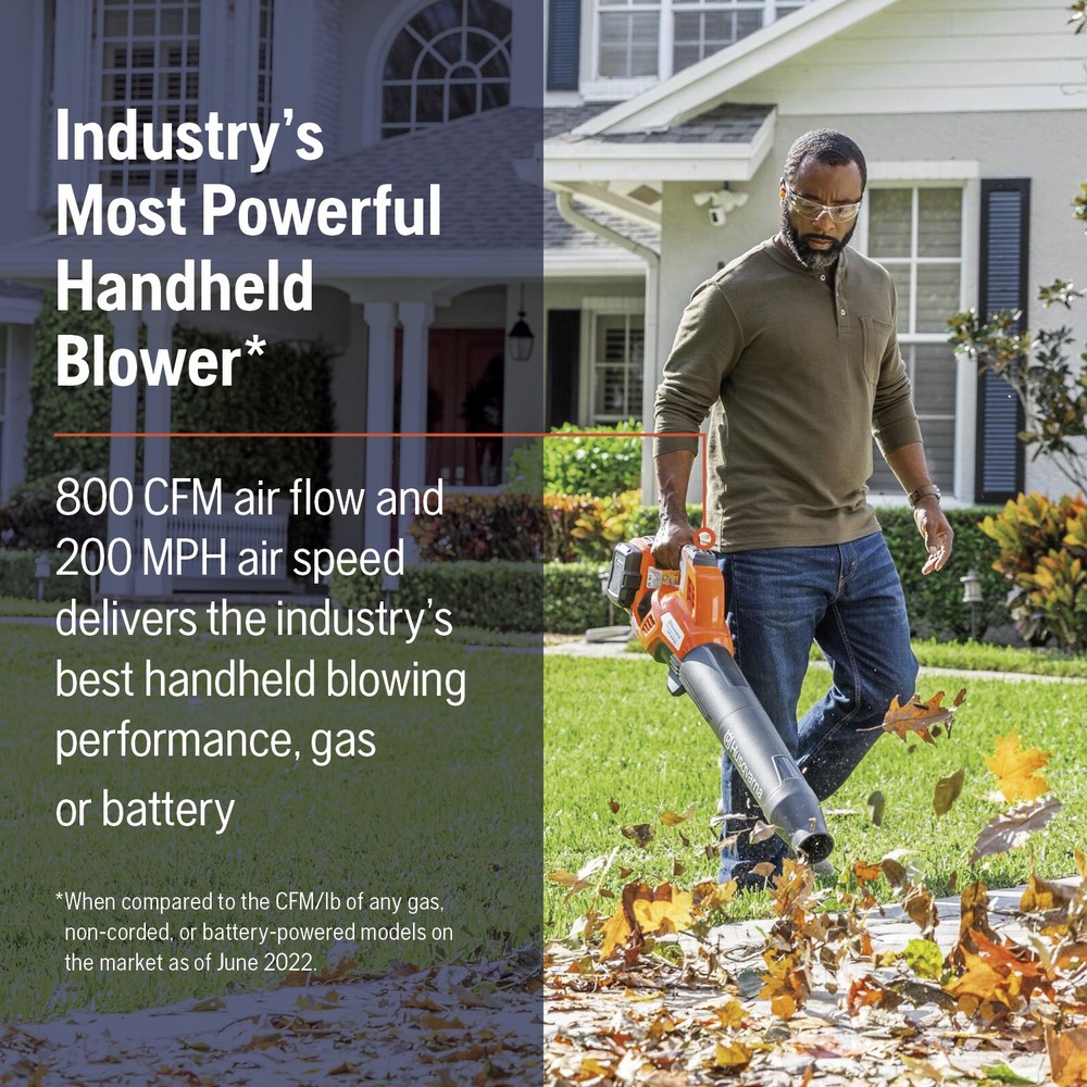 Husqvarna Leaf Blaster 350iB Battery Powered Cordless Leaf Blower, 200-MPH