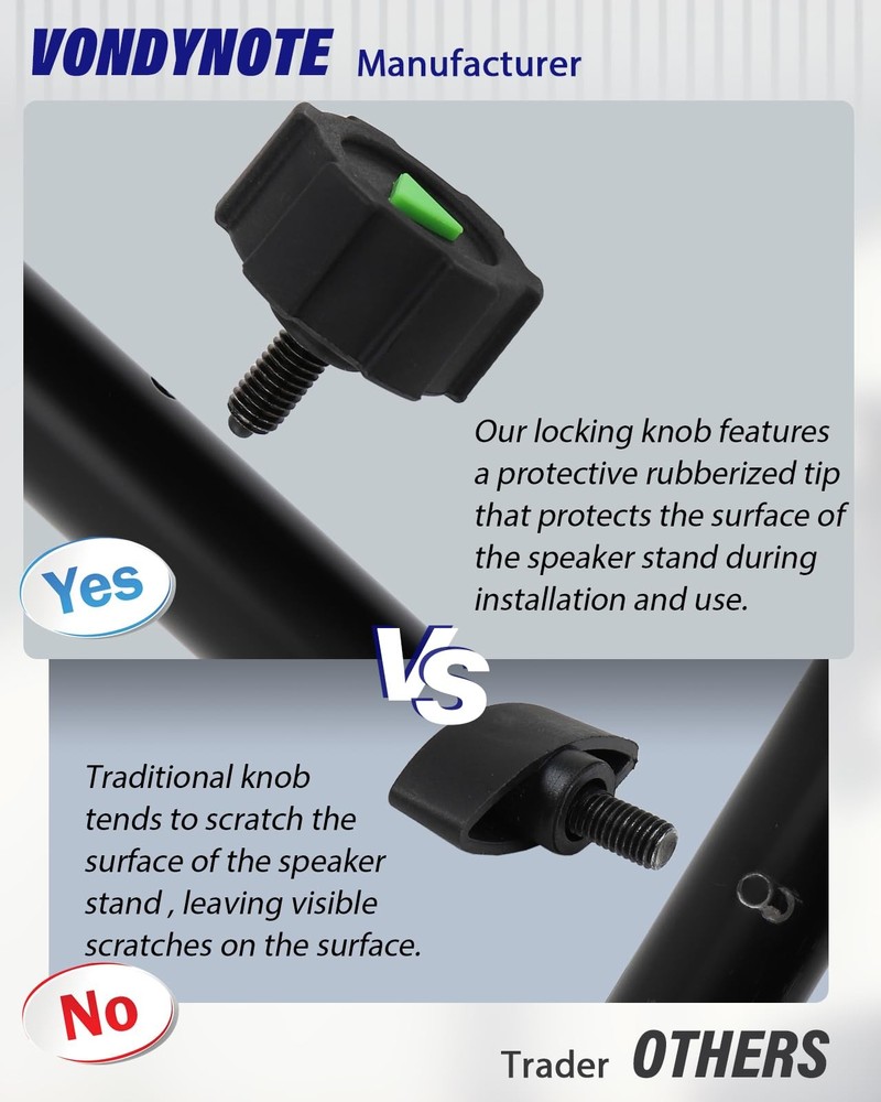 Dual Speaker Mount Bracket Set of 2 - Adjustable Width Forks