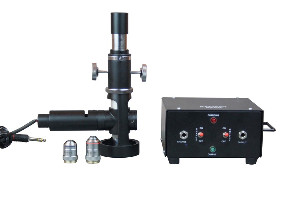 Portable 600X Field Metallurgy Microscope with Backup Battery