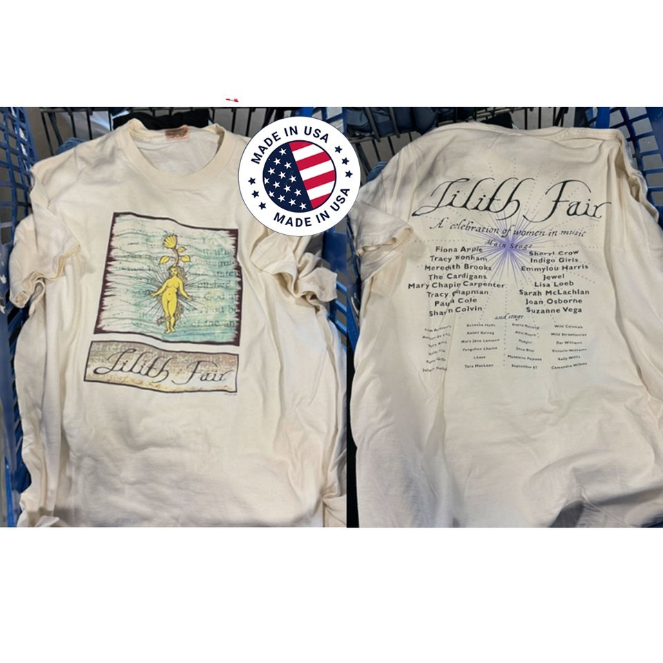 Vintage 1997 Lilith Fair Concert Shirt Two Sides Reprint White S-4XL TT1286