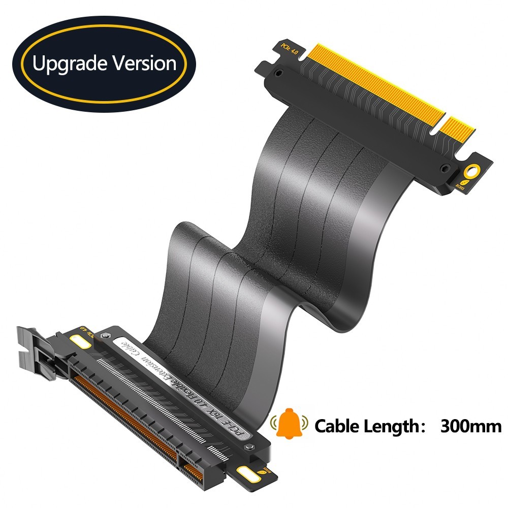 PCIe 4.0 GPU Riser Cable, Graphics Card Extension Cable, 180 Degree 30cm