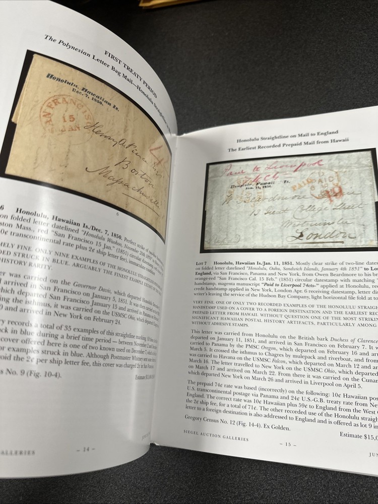 Hawaiian Postal History From The Steven C. Walsed Collection