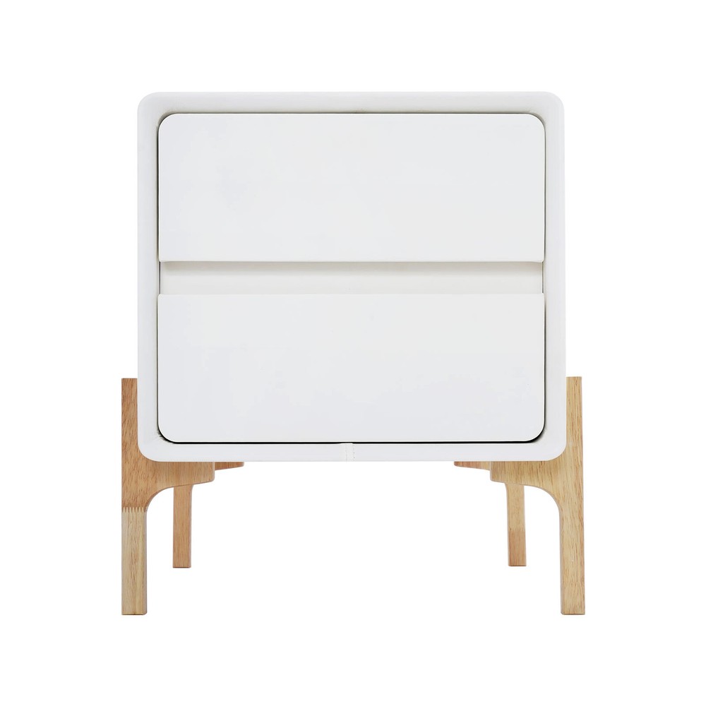 Bedside Table, Storage Bedside Table, Small Bedside Table with 2 Drawers