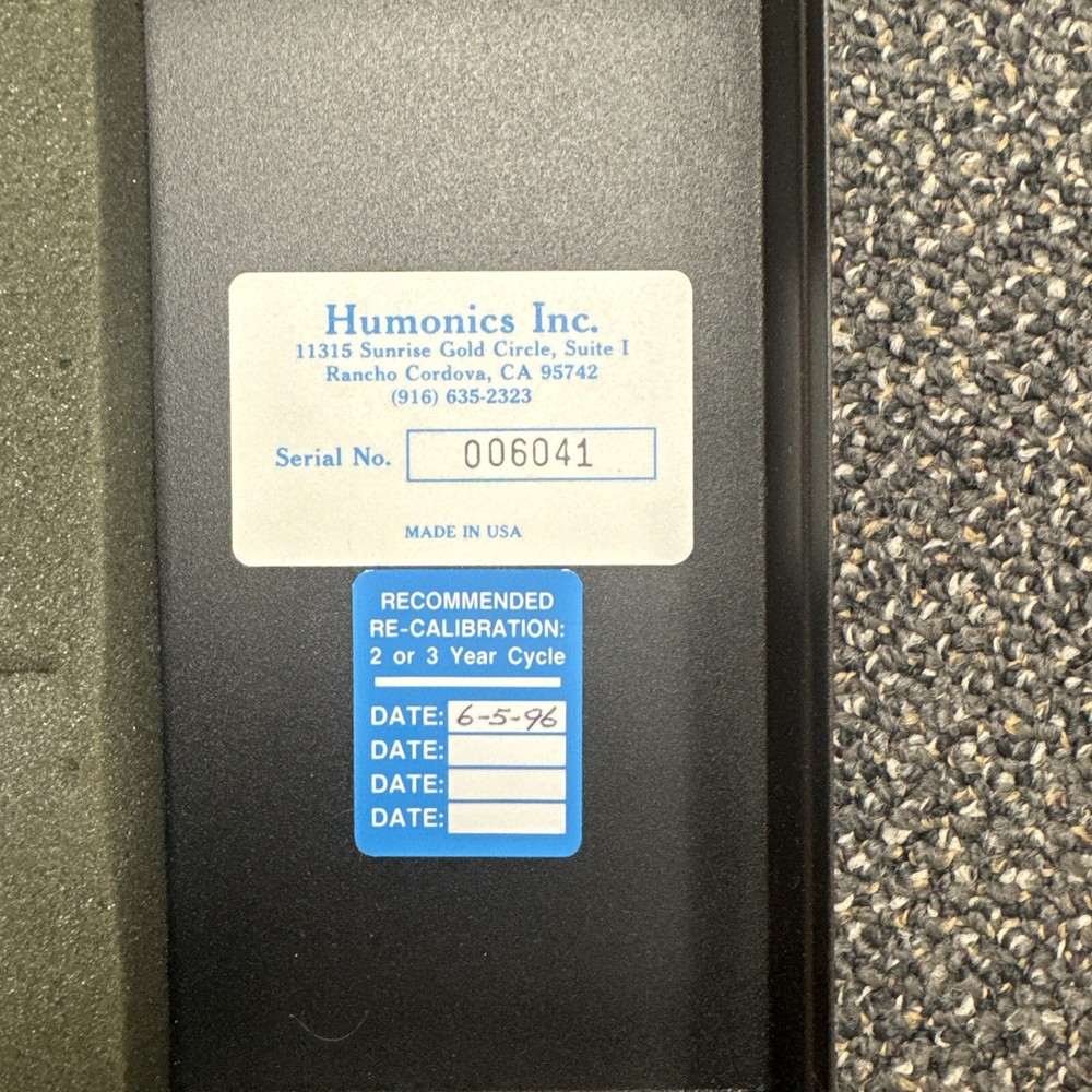 Humanics Digital Flow Calibrator