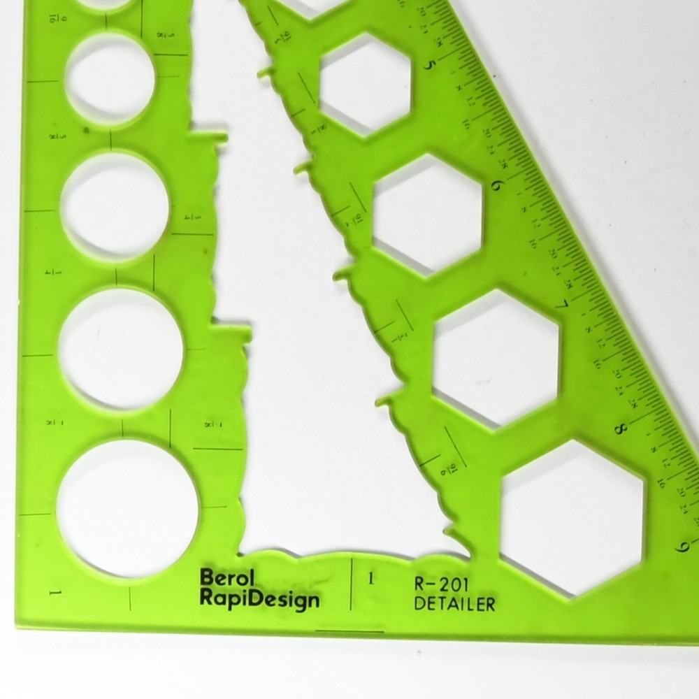 Berol RapiDesign R-201 Detailer Drafting Template