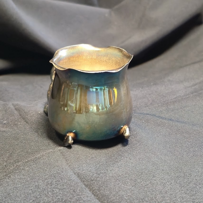 CHICK WISHBONE Antique TOOTHPICK HOLDER WARREN 4x SILVERPLATE CO NEW YORK