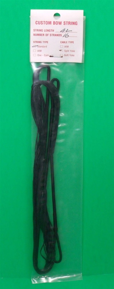 New Bowstrings by Binney Replacement String for Teardrop Cable Bows - 42" 16 str