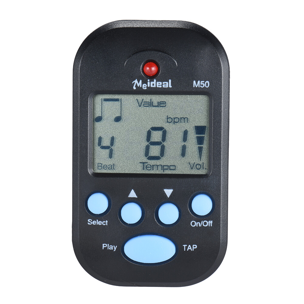 Clip on Digital Metronome Multifunctional Beat Tempo Built-in Tap Function M9B7
