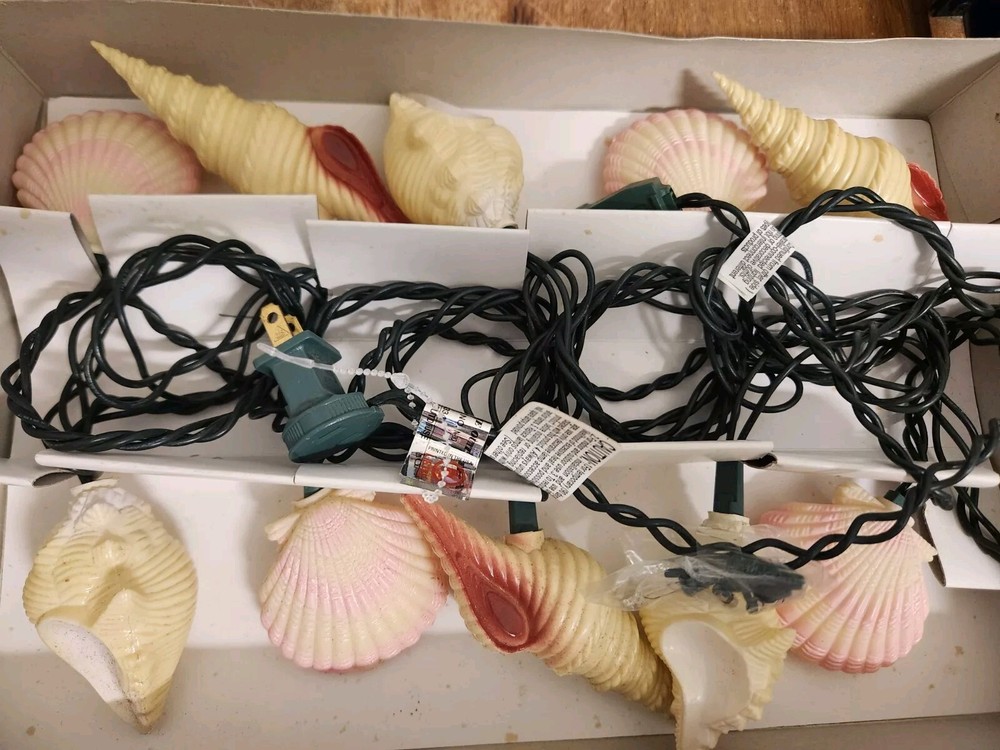 Enchanted Forest Seashell String Lights Indoor/Outdoor Coastal