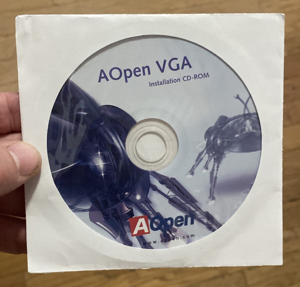 AOpen VGA Installation PC CD-Rom Disc Only , A Open Video