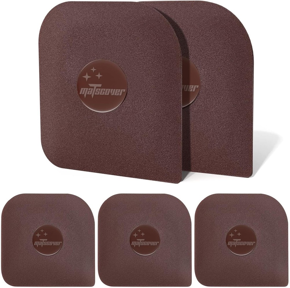 Pan Scraper, 5 Pcs Pot Scraper Plastic, Non Scratch 5 Pcs, Brown