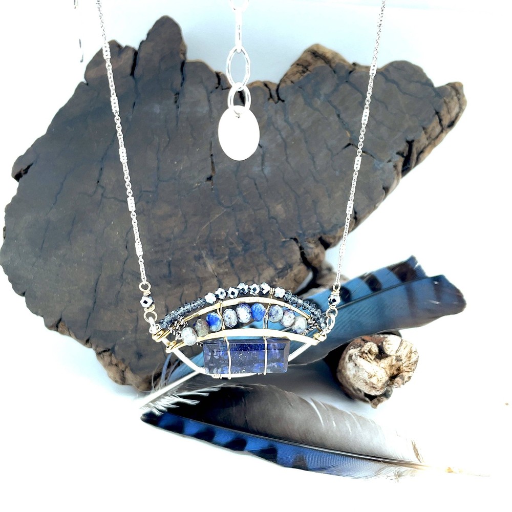 Blue Jay Necklace
