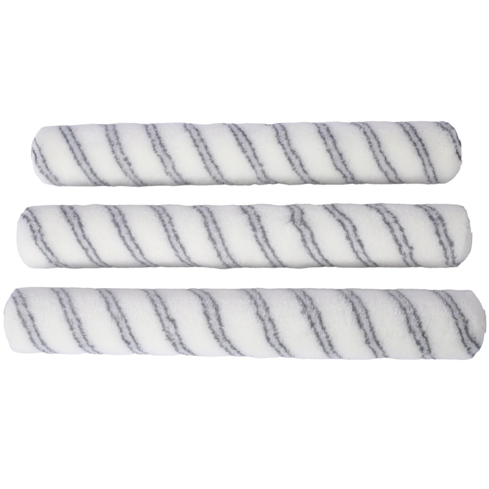 18in Paint Roller Kit with Paint Roller Tray 3pcs Microfiber Paint Roller Sleeve