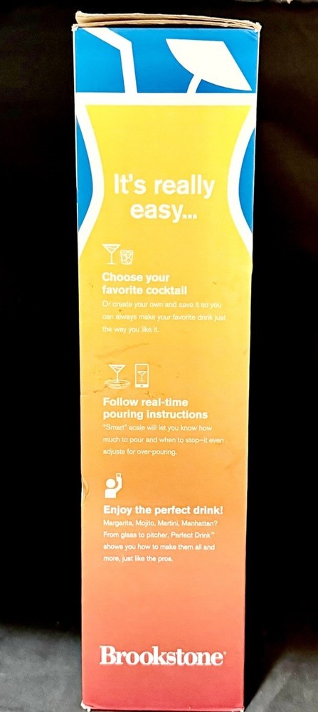 NEW (Open Box) Brookstone Perfect Drink App-Controlled Bartending System