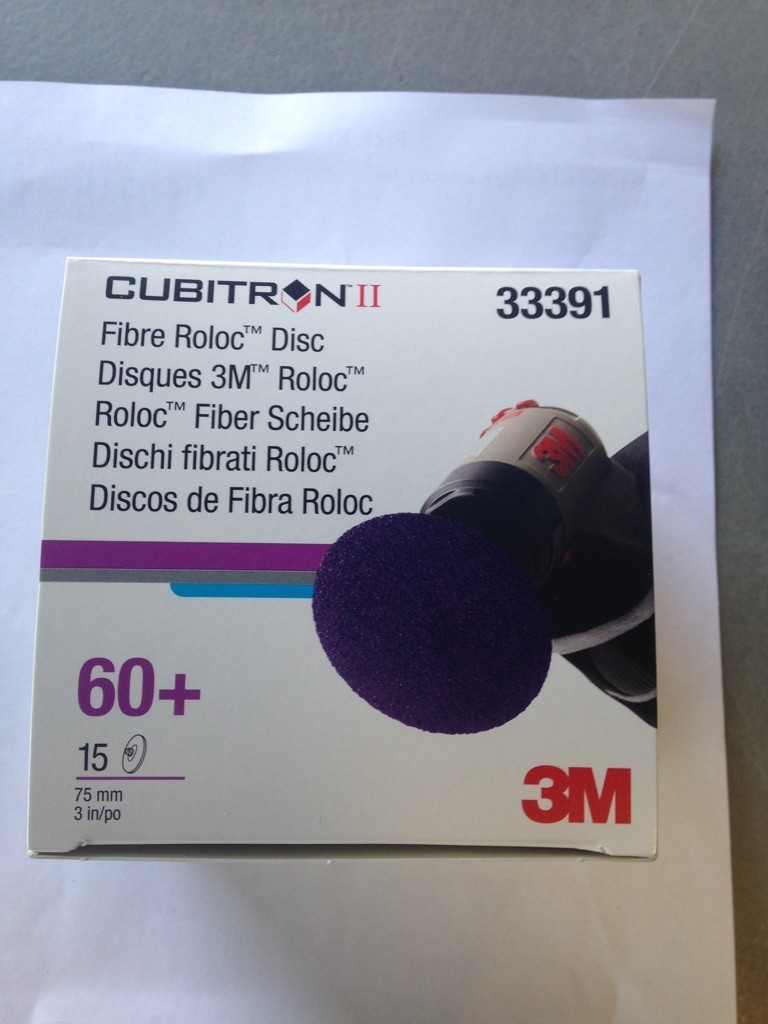 3M Cubitron II Fibre Roloc Disc, 3" 60+ Grit : 33391