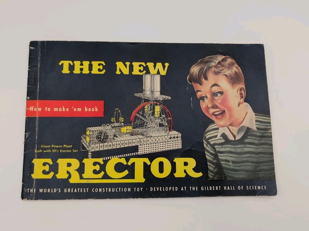 Gilbert Erector Set 1951 How To Make 'Em Instruction Manual Book